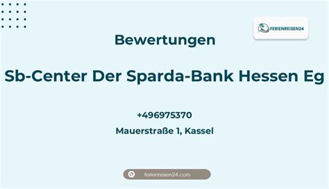 Bewertungen zu Sb Center Der Sparda Bank Hessen Eg Mauerstraße 1 Kassel