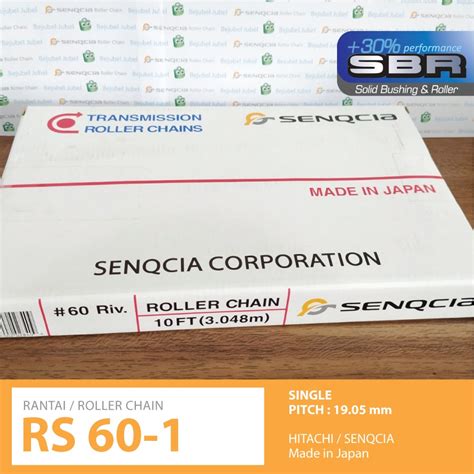 Jual Rantai Roller Chain SENQCIA HITACHI RS 60 1 Shopee Indonesia