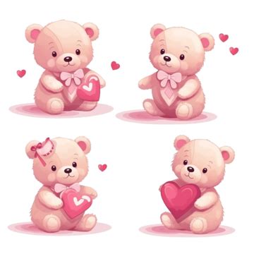 Cute Bear Valentine Valentine Bear Cute Bear PNG Transparent Image