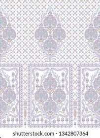 Seamless Traditional Indian Paisley Border Stock Illustration