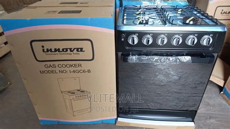 Innova 4 Burner Gas Cooker 60×60 With Oven Grilli 4gc6 B In Accra New Town Kitchen