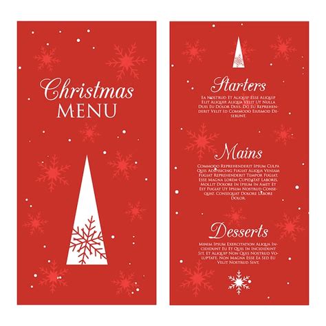 50 Amazing Christmas Menu Designs Free And Premium Ready Made