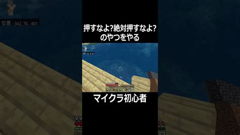 マイクラ初心者がお約束やったらまさかの･･･【minecraft】 Shorts マイクラ（minecraft）動画まとめ