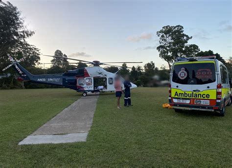 Racq Lifeflight Rescue Airlifts Man Injured In Ride On Mower Incident