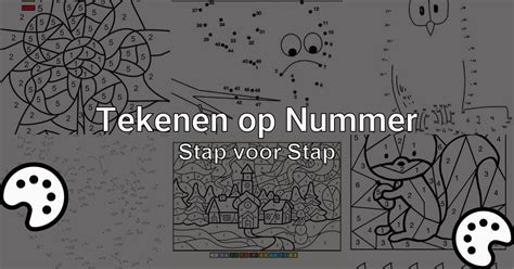 Tekenen Op Nummer Stap Voor Stap Tekenennu