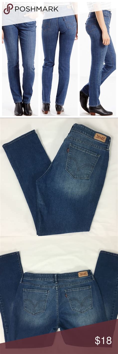 Levis 525 Perfect Waist Straight Leg Jeans Sz 14p Straight Leg Jeans