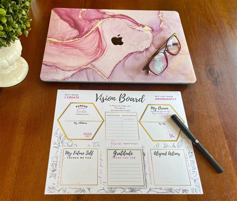 Vision Board Printable Manifesting Digital Printables Etsy Artofit