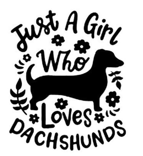 Dachshund Decal Dachshund Sticker Dachshund Car Decal Dachshund Car