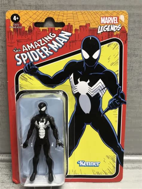 MARVEL LEGENDS RETRO 375 Symbiote Black Suit Spider Man 3 75 Spiderman