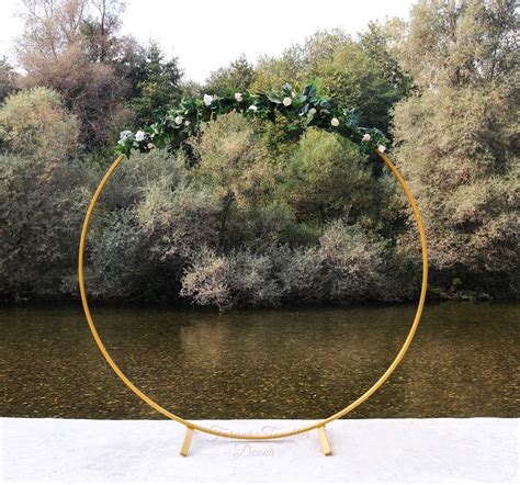 Circle Wedding Arch Round Wedding Arch Metal Wedding Arch Etsy