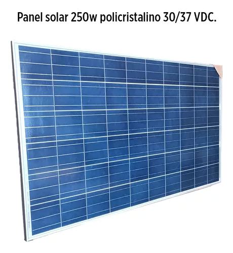 Panel Solar W Policristalino Vdc Mercadolibre