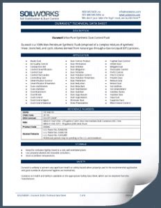 Durasoil Technical Data Sheet Sds Soilworks Soil