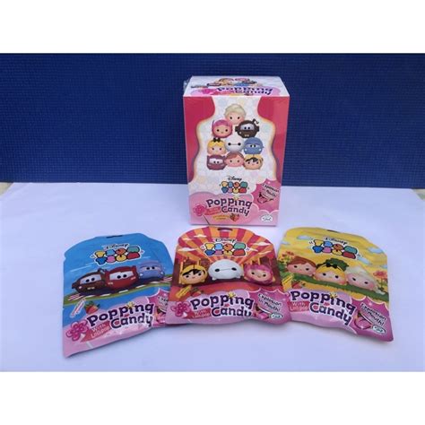 Disney Tsum Tsum Popping Candy Strawberry Flavour With Lollipop 12pcs