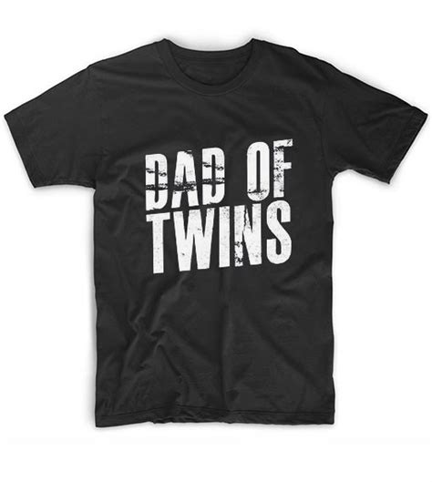 Men S Dad Of Twins Father S Day T Shirts Clothfusion Tees Essential