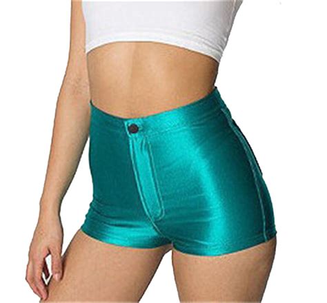 Spandex Sexy High Waist Bodycon Stretch Hot Athletic Shorts Yoga Bike