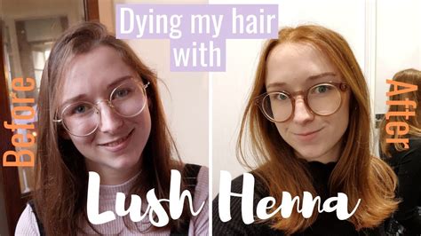 Dying My Hair With Lush Caca Rouge Henna Light Brown To Ginger Youtube