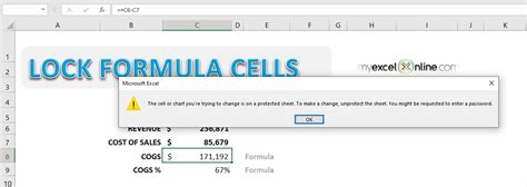 How To Lock Formula Cells In Excel Myexcelonline