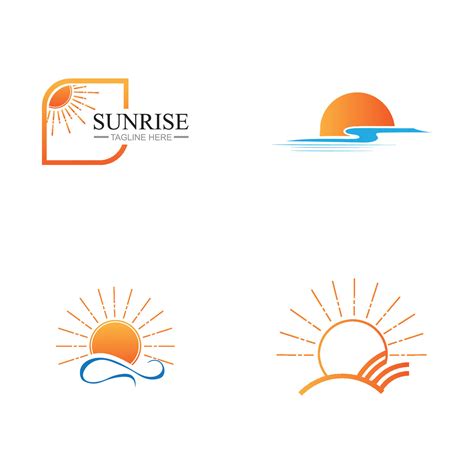 sunrise logo collection 24634305 Vector Art at Vecteezy