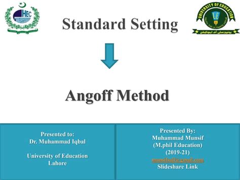 Angoff method ppt | PPT