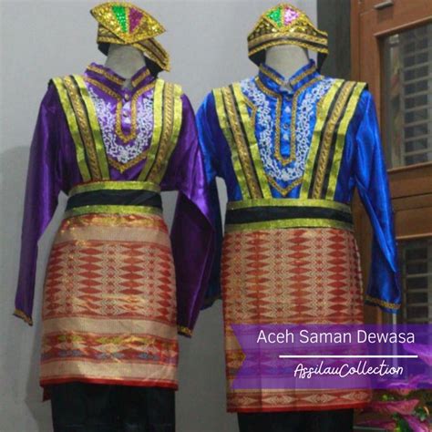 Jual Kualitas No Pakaian Adat Dewasa Tari Saman Aceh Satuan Laki