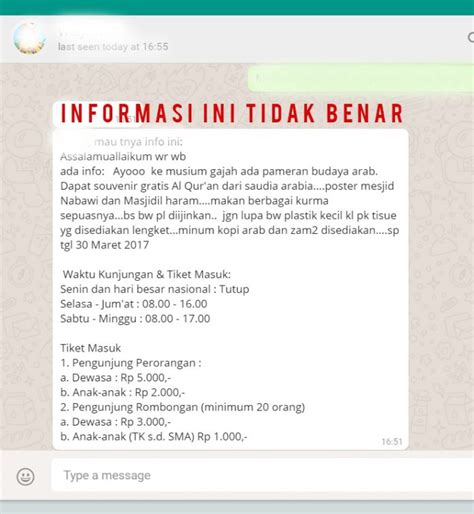 Klarifikasi Berita Hoax Yang Mencatut Museum Nasional Museum Nasional