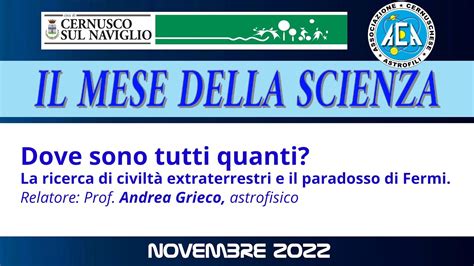 Mese Della Scienza 2022 Dove Sono Tutti Quanti YouTube