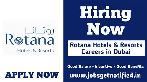 Rotana Hotels Resorts Careers In Dubai Latest Job Opening