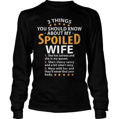 3 Things You Should Know About My Wife T Shirt Premium Tee Shirt