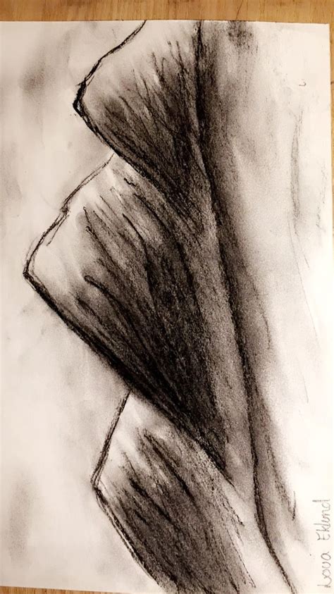 Charcoal Mountain | Abstract artwork, Drawing inspiration, Artwork