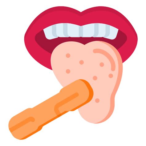 Tongue Depressor Mouth Healthcare Medical Icons