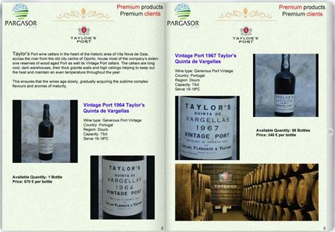 VINTAGE PORT WINE – PARGASOR group