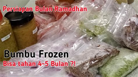 Tips Membuat Bumbu Frozen Persiapan Bulan Ramadhan Youtube