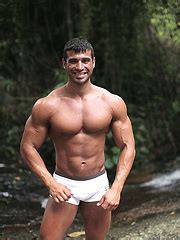 Body Building Latin Hottie Gustavo Levu Is Sexy Outdoors In Tight Briefs