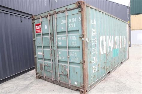 20′ Used Shipping Container 20ft Storage Containers Wind And Water Tight Wwt 5 Abainter