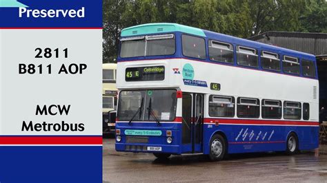 Preserved Twm B Aop Mcw Metrobus Voith Youtube