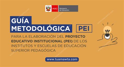 Minedu Guía Para La Elaboración Del Pei En Institutos Y Escuelas De