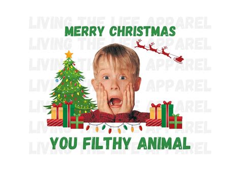 Kevin Home Alone Merry Christmas You Filthy Animal Png Only By Roger