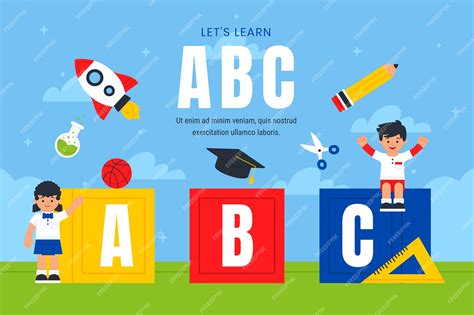 Premium Vector Abc Background Illustration