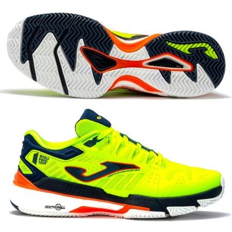 Joma T Slam Men Yellow Fluor Marine Scarpe Padel Soletta In Eva