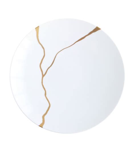 Bernardaud Gold Set Of 12 Kintsugi Dinner Plates 26cm Harrods UK