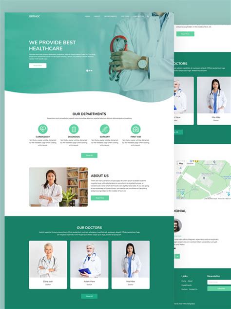 Medical and Hospital HTML Templates Free