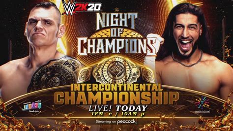 Gunther Vs Mustafa Ali Intercontinental Championship Night Of Champions