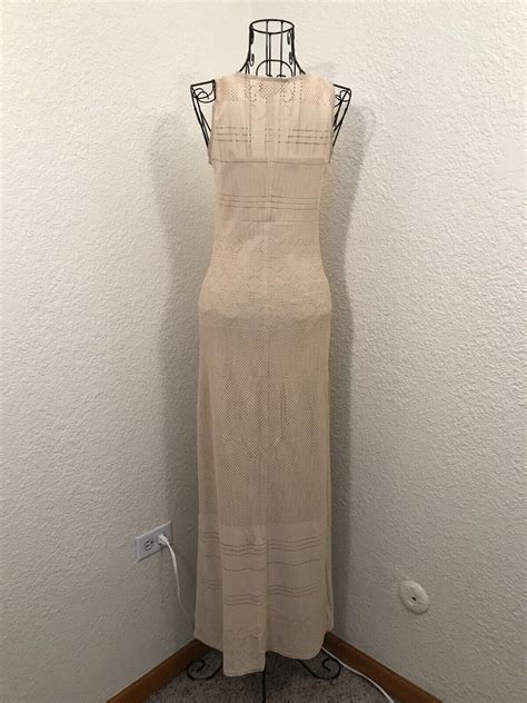 Vintage She Nude Laser Cut Overlay Long Full Length A Gem