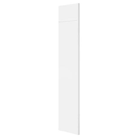 Hampton Bay 24 In W X 84 In H Refrigerator End Panel In Satin White