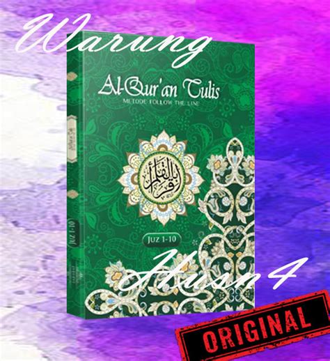 Al Quran Tulis Metode Follow The Line Jilid Lazada Indonesia