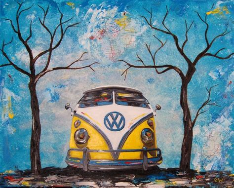 Unique Paintings Volkswagen Bus Art Painting Bus Art