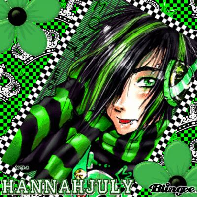 Green Emo Anime Boi Picture #131743974 | Blingee.com