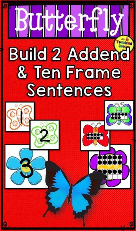 Butterfly Addend Addition Subtraction With Ten Frames Math Center