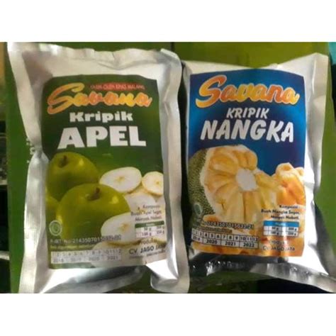 Jual PAKET DUO SUPER HEMAT KERIPIK BUAH NANGKA DAN BUAH APEL 10X 100