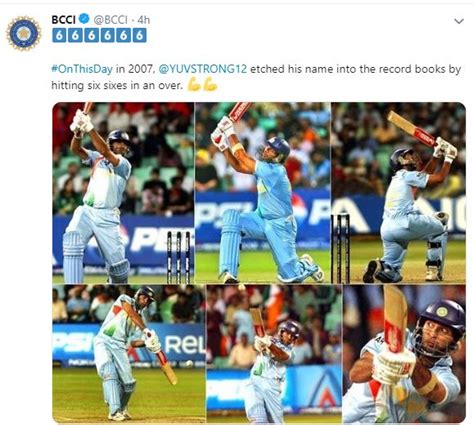 This Day Years Ago Yuvraj Smashed Six Sixes In An Over